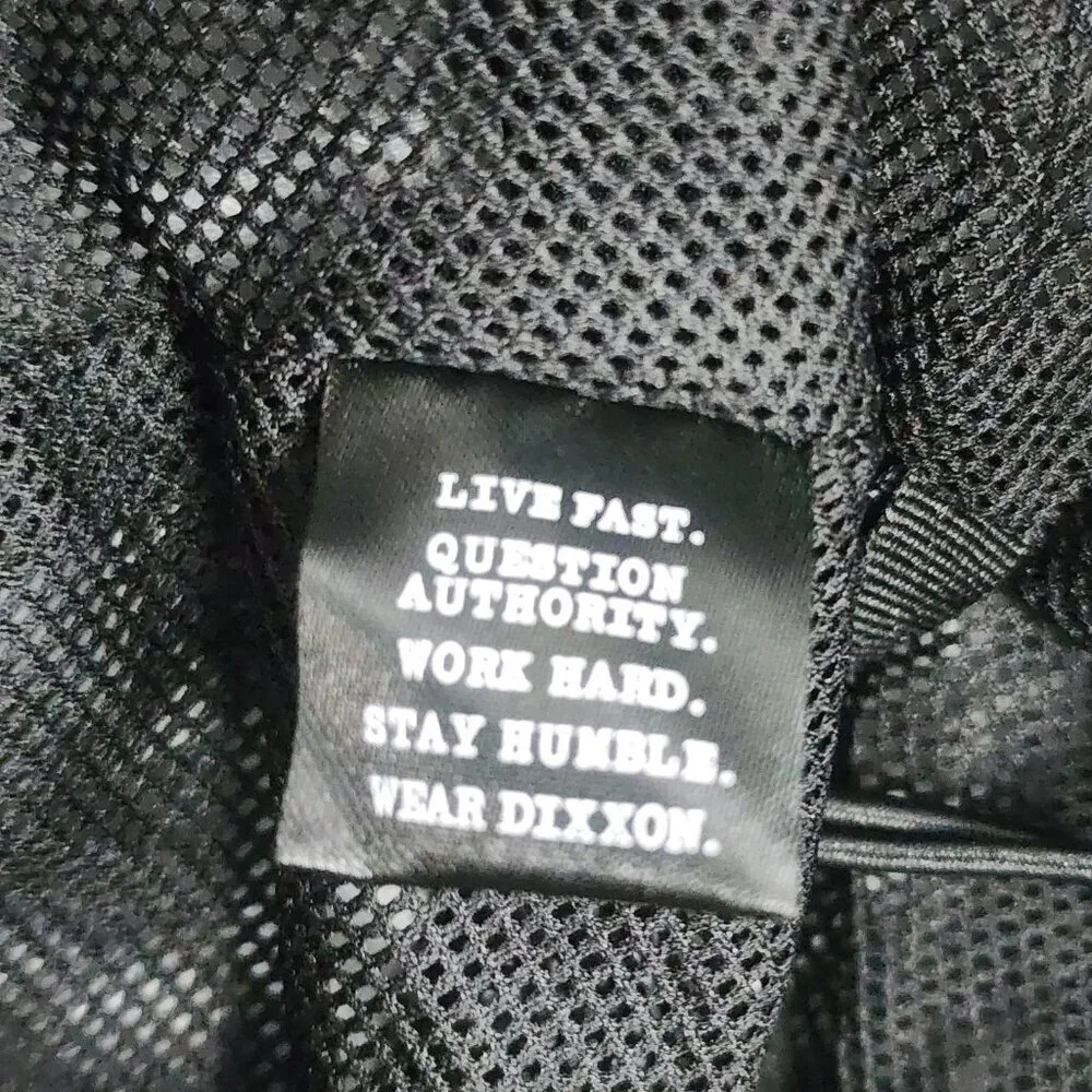 Dixxon Jacket Mens Large Black Full Zip Hooded Windbreaker Ground Up Customs